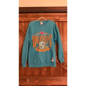 Miami Dolphins Vintage Nutmeg Mills Sweatshirt | Size Large